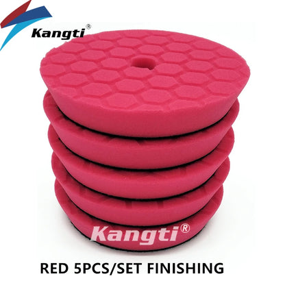 5 (125mm)/6 (150mm) Inch Car Waxing Buffing Pad Germany Foam Polishing Disc Auto Care Repair Tools Wax Pads for Car Detailing