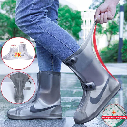 Fundas Para botas De lluvia impermeables antideslizantes Para Zapatos Cubre Zapatos Para La Lluvia De Silicona Cubierta Ipermeable Para Lluvia XXL