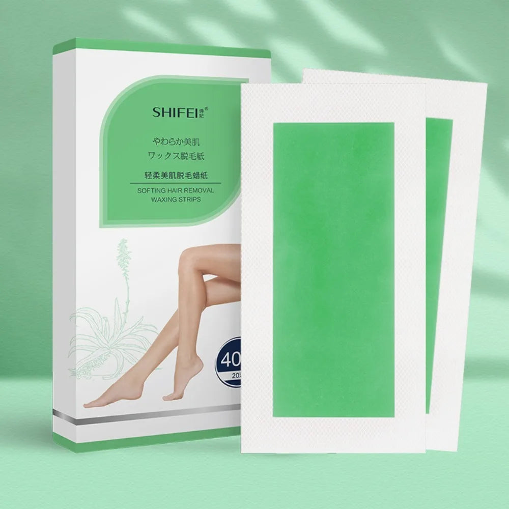 Professional Hair Removal Wax Strips for Summer Depilation Double Sided Cold Wax Paper for Leg Body Face Useful