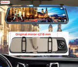 Acceo A37 Car DVR 10.0 Inch Rear View Mirror 2.5K Dash Cam 1080P Car Camera With Rear View Camera Video Recorder Registrar DVRs
