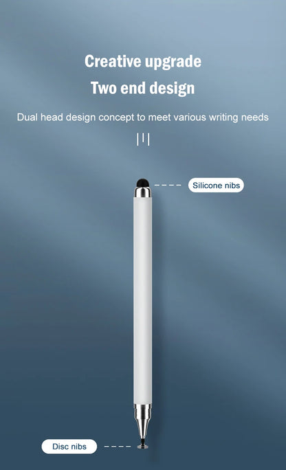 Dual-head Capacitive Pen Disc Silicone Head Dual-purpose Stylus PaintingOffice Retouching Mobile Phone Tablet Pen Capacitive Pen