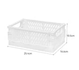 Plastic Foldable Storage Box Collapsible Crate Basket Stackable Cute Makeup Jewelry Toys Boxes for Storage Box Portable Organizer 