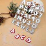 Letter A-Z Metal Cutting Dies Scrapbooking Embossing Dies Stencil Template Art Decoration Knife Mold Craft Die Cut
