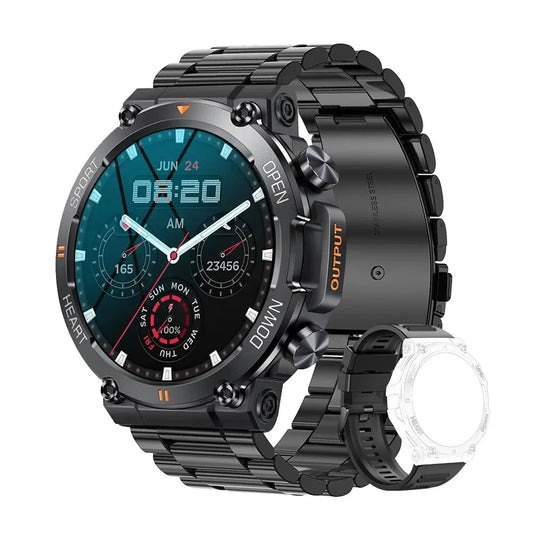 MEVADEN 1.39 inch HD Bluetooth Call Smart Watch Men Sports Fitness Tracker Heart Monitor 400mAh Smartwatch For Android IOS MD56