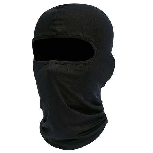Máscara de Esqui Facial Completa para Homens, Balaclava, Preto, Polainas Pescoço, Capa Protetora para Motocicletas