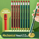 2.0mm Mechanical Pencils Set 2B Automatic Student Pencils with Sharpener Color Pencil Leads School Pens Kawaii Cute Stationery
