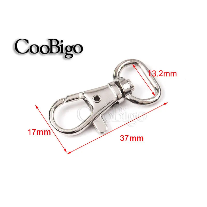 5/16"~1-1/4" Snap Hook Buckle Metal Swivel Lobster Clasp Snap Clip Hook Carabiner for Keychain Key Fob Chain Ring Bag Hardware