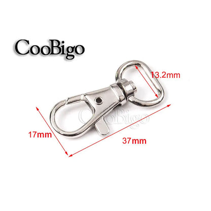 5/16"~1-1/4" Snap Hook Buckle Metal Swivel Lobster Clasp Snap Clip Hook Carabiner for Keychain Key Fob Chain Ring Bag Hardware
