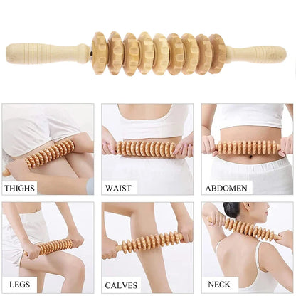 Wood Therapy Massage Tools for Body Shaping,Anti Cellulite Lymphatic Drainage,Professional Wooden Massage for Waist Sculpting