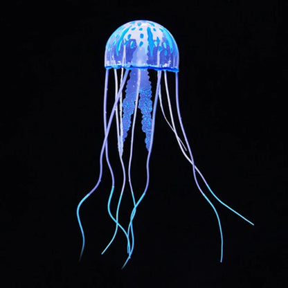 Artificial Swim Glow Jellyfish for Fish Tank - Luminous Aquarium Underwater Decoration