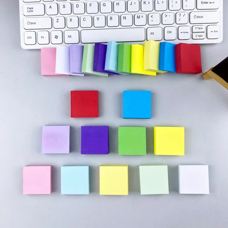 11 Pcs Fluorescent Color Sticky Notes Posted It Note Pads Stickers Planner Sticker Notepad Memo Pad School Office Supplies