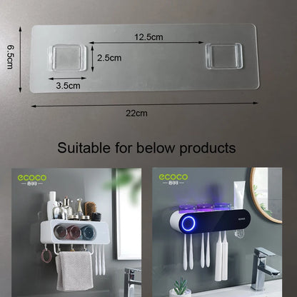 Sticker Adhesive Accessory for ECOCO Wall Mounted Storage Organizer Toothbrush Holder