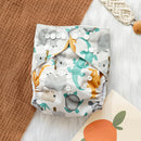 Pañales de tela para bebé, impermeables, reutilizables, ajustables, ecológicos, 100 % poliéster.