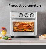 Smart Air Fryer Oven, 26L/13L Large Capacity Electric Air Fryer, Visible Window, Household Kitchen Deep Fryer without Oil, EU 220V