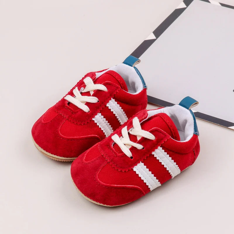 Hot Selling Baby Casual Sports Shoes Spring and Autumn Girls and Boys High Quality PVC Sole Anti Slip Prewalker Shoes BLS4034