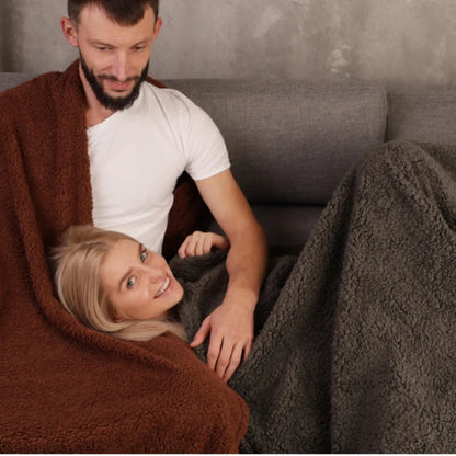 Winter Warm Thickened King Size Blanket 100% Waterproof And Stain Resistant-blanket Cozy Shaggy Blanket Couple Romantic Blanket