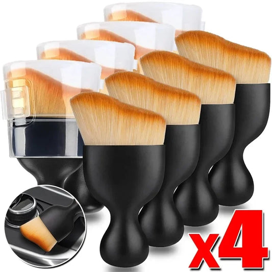 Car interior Soft Fur Cleaning brush, conditioner, air outlet, clean brushes with shells, crevice dust removal, detailing tools brush