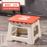 Portable Folding Stool Thickened Plastic Campstool Mini Hand Held Chairs Outdoor Activities Fishing Bench Household Space Saving