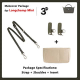 Leather Replacement Crossbody Bag Strap For Longchamp Mini Bag Shoulder Strap Without Punching Modification Bag Accessories
