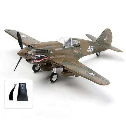1/48 Scale WWII AirForce P-40 Tomahawk Military Flying Tigers P51 MUSTANG F4U BF109 Fighter Model Collection DIY Puzzle Toys