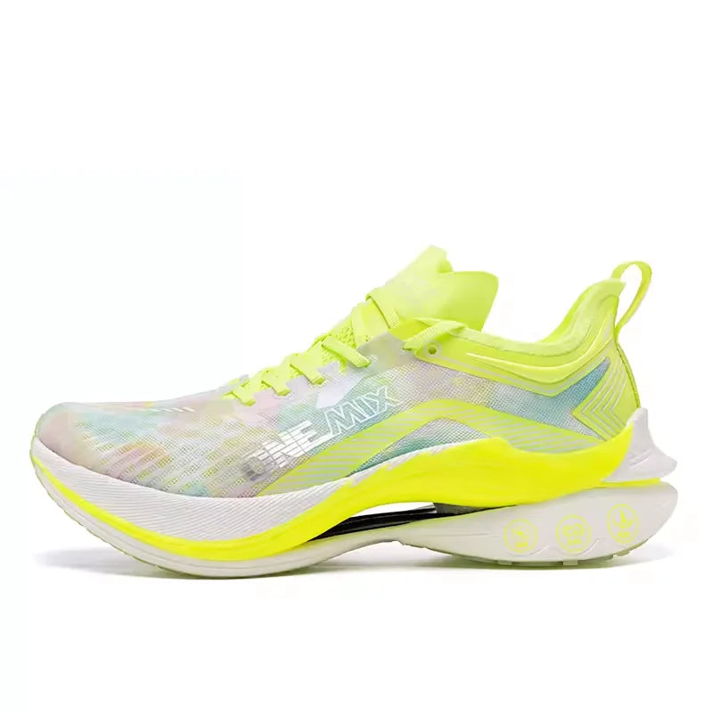 ONEMIX Trail Racing Running Shoes Cushion Breathable Mesh Stable Wearable Outdoor Carbon Plate Marathon Sport Training Sneakers