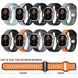 For Iwatch Series 11 10 9 8 7 6 5 4 SE3 Ultra 1 2 Silicone Strap Sports Band for Apple Watch 49mm 46mm 45mm 44mm 42mm 41mm 40mm