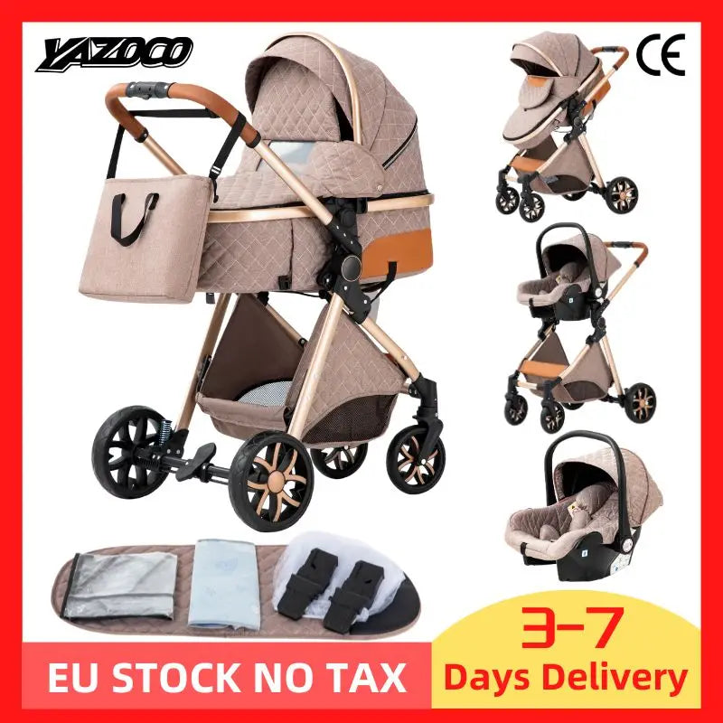 Baby stroller 3 in1,four wheel stroller,2 in 1 baby car,Lightweight strollers,Mutifunction Strollers,baby carriage,Poussette