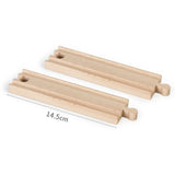 Wooden Train Track Toys Railway Rails Accessories Fit Thomas Train Road Connector Bridge Wood Railway Children Boy Christmas Gift