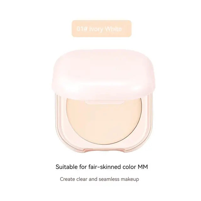 Oil Control Setting Powder, Makeup Setting, Brightening Skin Tone Setting Powder with Mirror, Compact Portable Makeup Powder 