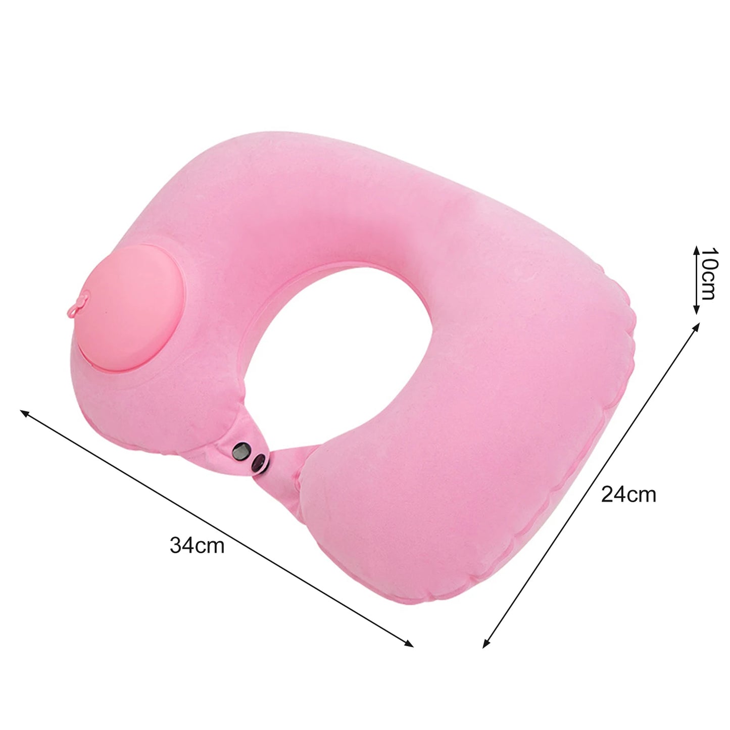Almohada de cuello en forma de U, inflable, para aliviar la fatiga, para viajes, reposacabezas de vuelo, cojín para dormir en forma de U para avión.