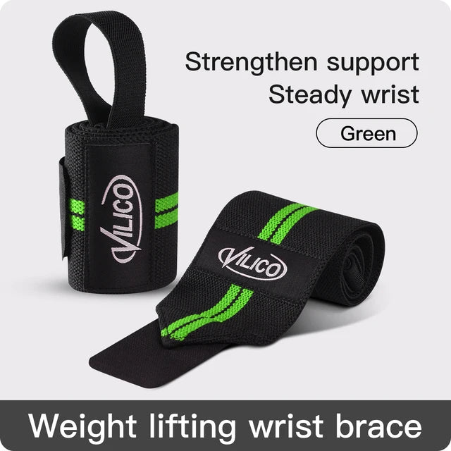 Premium Wrist Support Fitness Pulseiras, Proteja Gym Workouts, Ideal para Intense Bench Press, Deadlift, Proteja seu pulso, 2 pcs