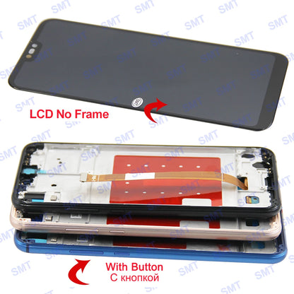 5.84" For Huawei P20 Lite LCD Display Touch Screen Digitizer For Huawei Nova 3e LCD ANE-LX1 ANE-LX2 Display with frame Replaceme