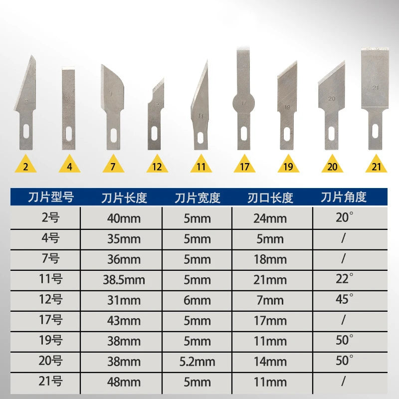 Engraving Carving Knife Set High Carbon Steel Scalpel Knife Tools Kit Polymer Clay Pen Knife Crafts Carving Cutter Repair Tools