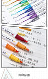4 Colors/box Kawaii Glitter Highlighter Pen Pastel Fine Pastel Highlighter Marker Scrapbook Painted Stationery School Supplies