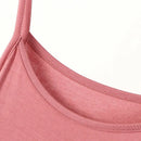 Plus size spring and summer versatile slim long inner nightgown suspender modal cotton solid color bottoming dress