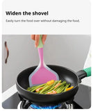 1PCS Random Color Silicone Kitchen Ware Cooking Utensils Spatula Beef Meat Egg Kitchen Scraper Wide Pizza Cooking Tools Shovel