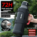 3L/4L Thermal Insulated Water Bottle Stainless Steel Hot Water Thermos Vacuum Flask Keep Cold And Hot Outdoor Drinkware bottle
