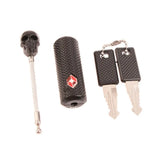 Skull Shape Luggage Lock High Security TSA Overseas Customs Clearance Code Lock Anti-Theft Combination Padlock with Steel Cable