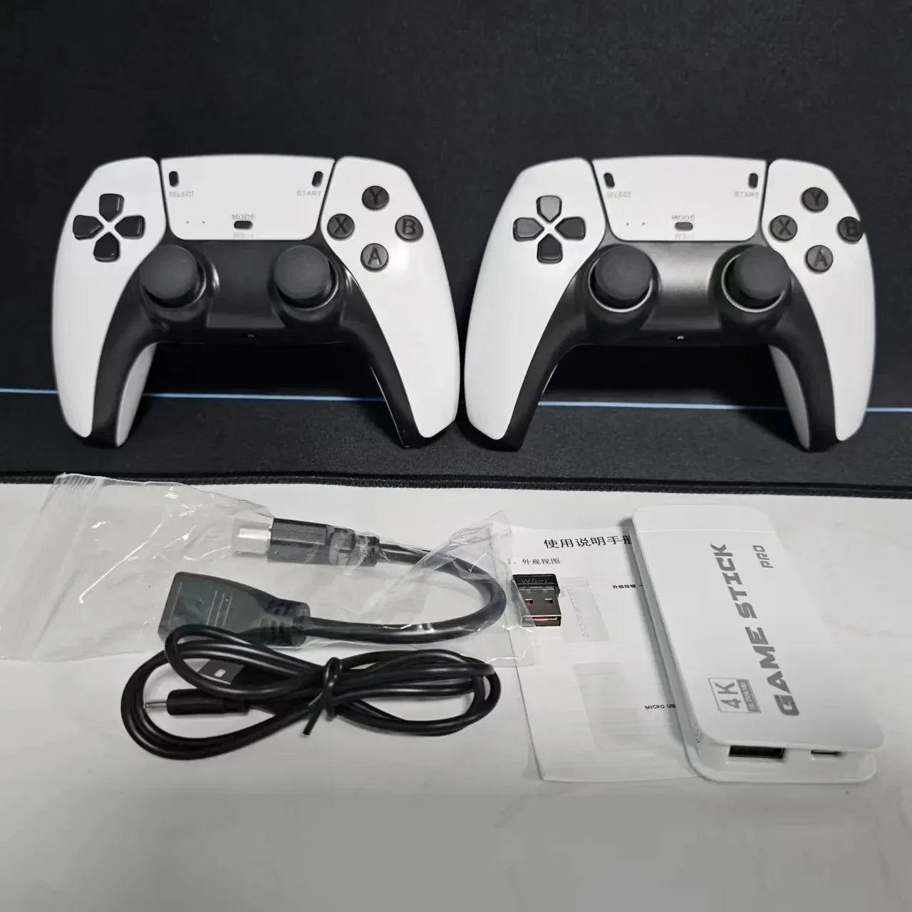 128G Game Stick M15 4K Video TV Game Console Wireless Gamepads Video Game 64G 40000+/50000+ Classic Arcade Games HD Two-player