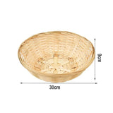 Vegetable Food Storage Basket Bread Fruit Desktop Decoration Kitchen Storage Tray Supplies Round Dustpan Decorative Egg Basket