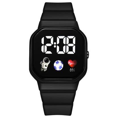 Kids Watch Sport LED Digital Watches Spaceman Silicone Strap Waterproof Electronic Wristwatch for Children Boys Girls Gifts