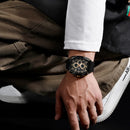 NAVIFORCE 6101 Casual Men's Quartz Watch Tonneau Dial Luminous Waterproof Silicone Strap Outdoor Sports Fashion Watches for Man