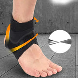 WRELS Sports Ankle Brace Support Adjustable Compression Sleeve Elastic Foot Breathable Anti-Sprain Support Heel Protective Strap