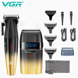 VGR Hair Trimmer Professional Barber Cordless Clipper Electric Hair Cutting Machine Metal Hair Trimmer for Men V-003 V-906 V-308