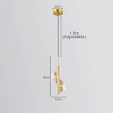 Lámpara colgante nórdica de espiral LED para mesita de noche, iluminación interior, dormitorio, sala de estar, decoración del hogar, luz acrílica moderna