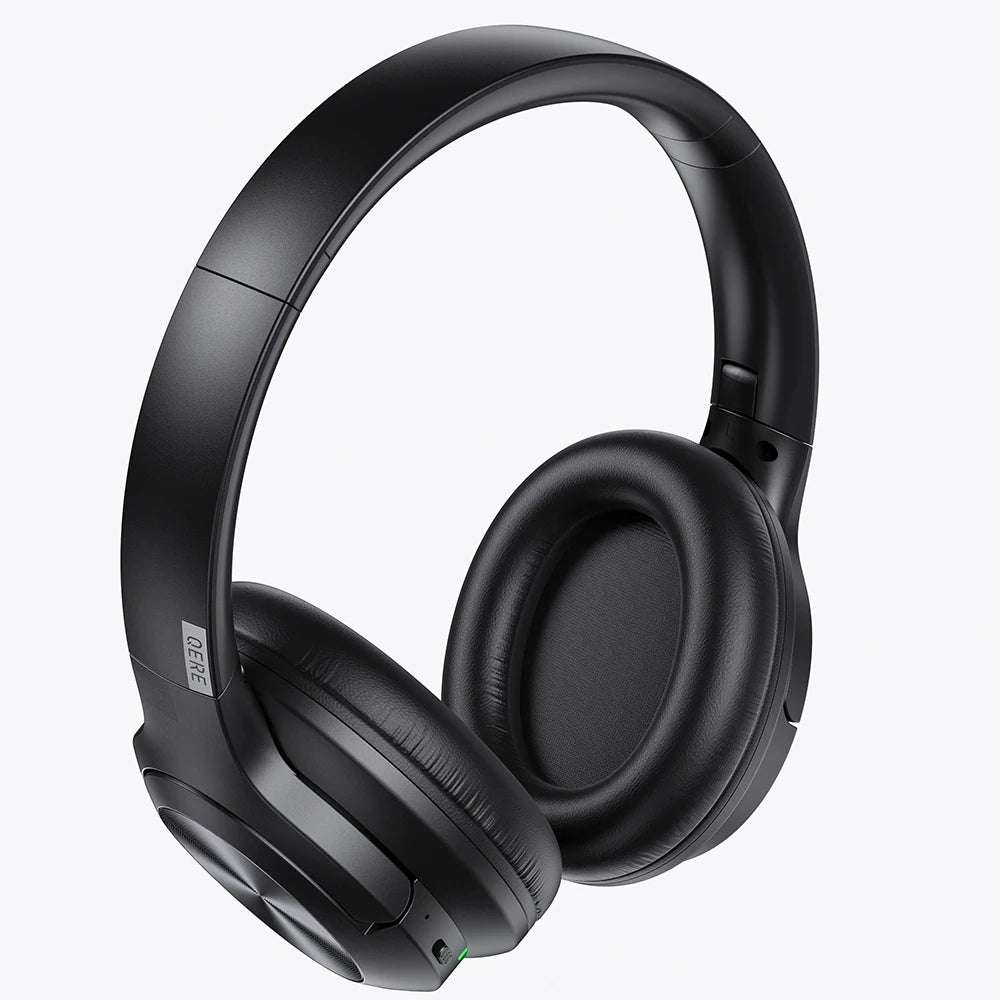 Wireless headphones QERE E80 Earphone bluetooth 5.3 ANC Noise Cancellation Hi-Res Audio Over the Ear Headset 70H 40mm Driver2.4G