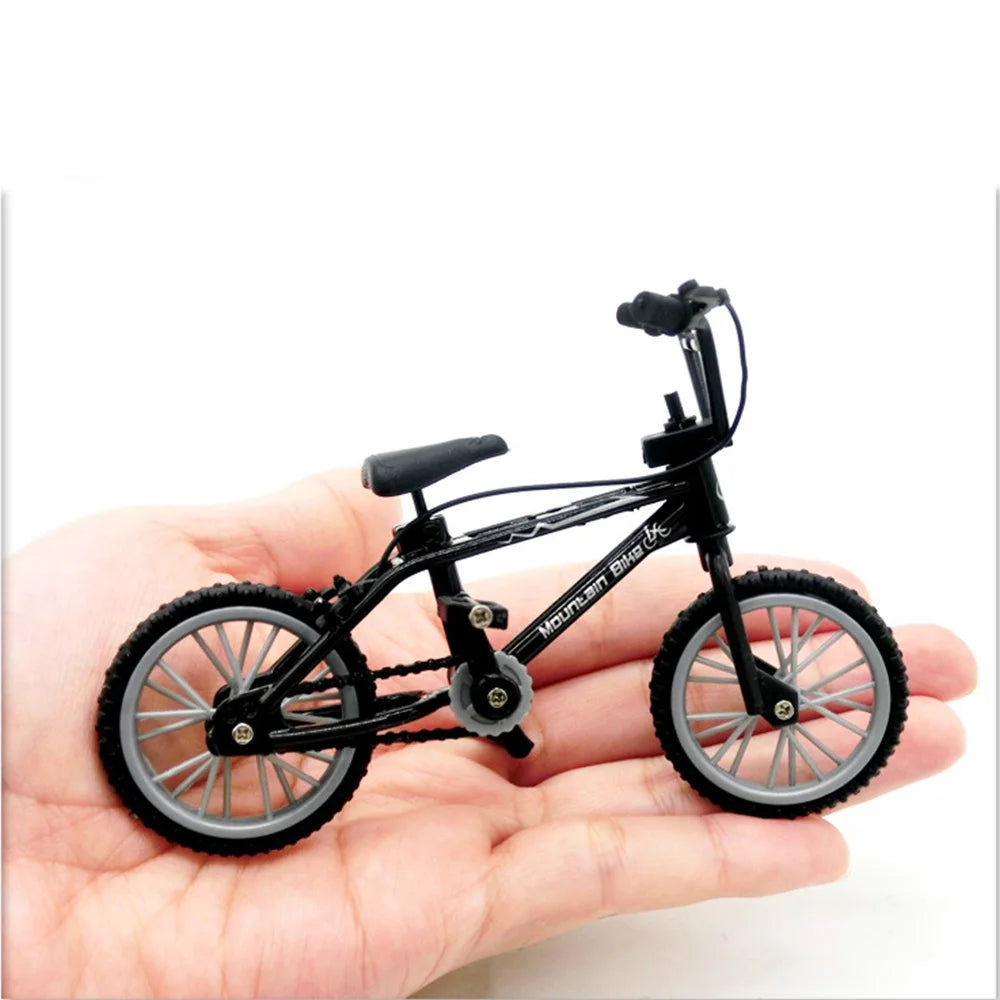 Mini Finger Bicycle Toys Alloy Miniature MTB Bike Model DIY Simulation Mountain Cycling Kid Gift Toy 1/12 Doll House Accessories
