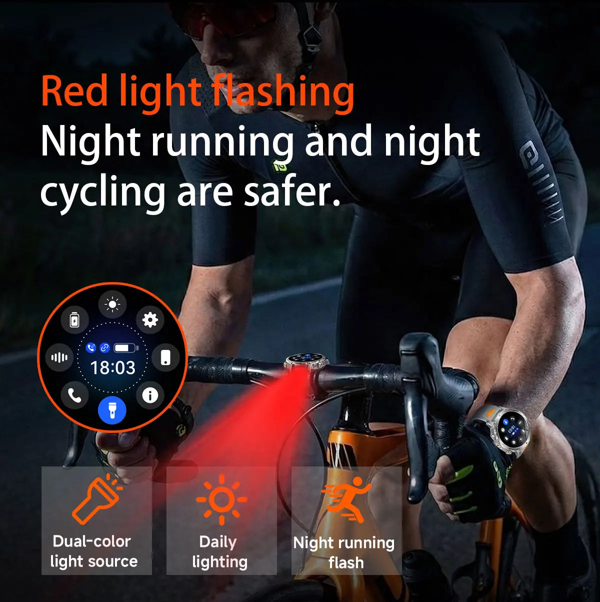 New 1400mAh Big Battery Smart Watch Men Outdoor GPS Flashlight IP68 Waterproof Bluetooth Call AMOLED Military Sports Smartwatch