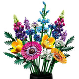 Creative 8 bouquets of eternal flowers, roses, orchids, succulents, building blocks, bonsai toys, gifts for girls and children