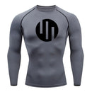 Gym Short Sleeve Running T-Shirt Men's Compression Long Sleeve Shirt Sun Protection Quick Drying Sports Top Black Sportswear 4xl